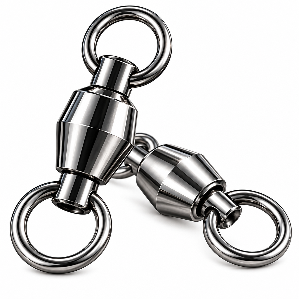 Fishing Swivel Connectors with Metal Rings — image 1