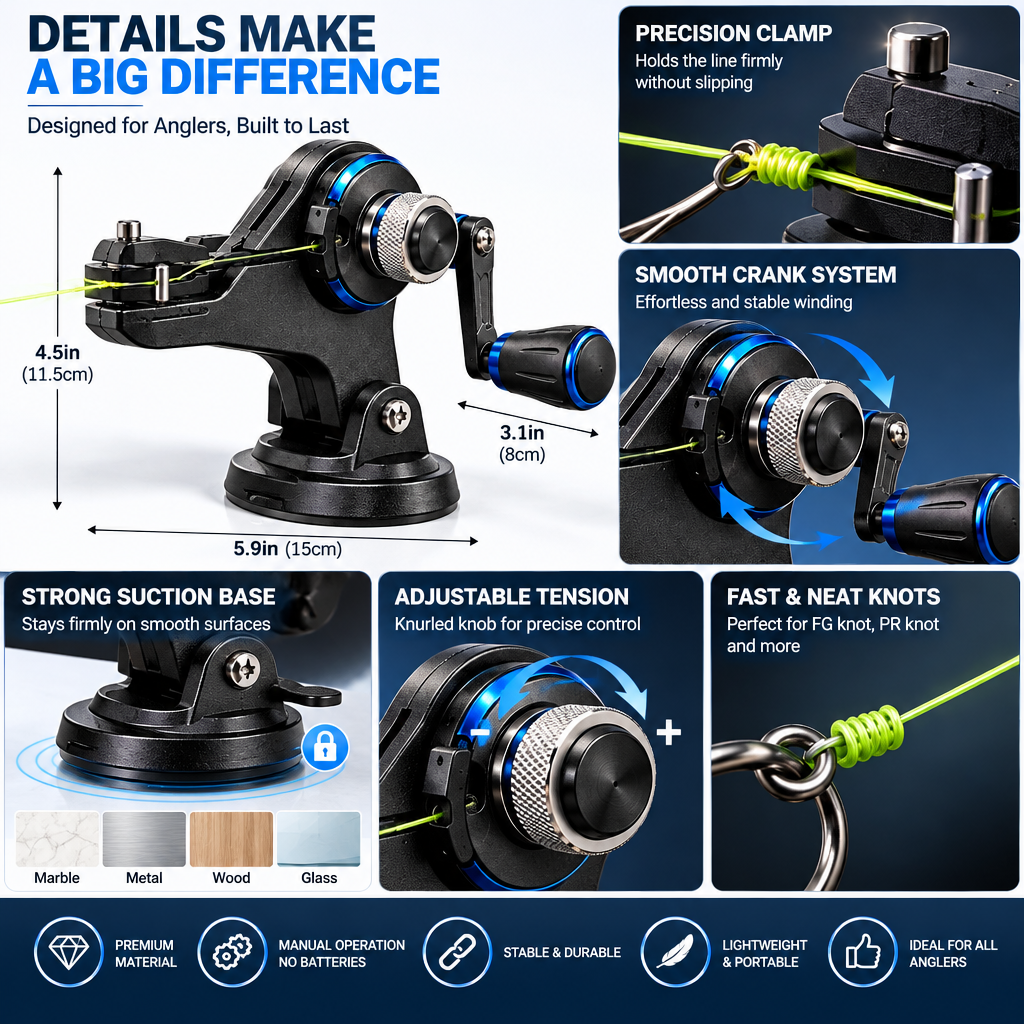 Manual Fishing Line Spooling Tool — image 3