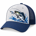 Fish Graphic Mesh Trucker Cap — image 1