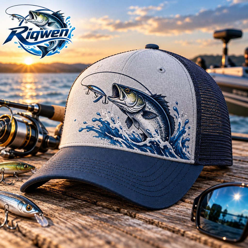 Fish Graphic Mesh Trucker Cap — image 2