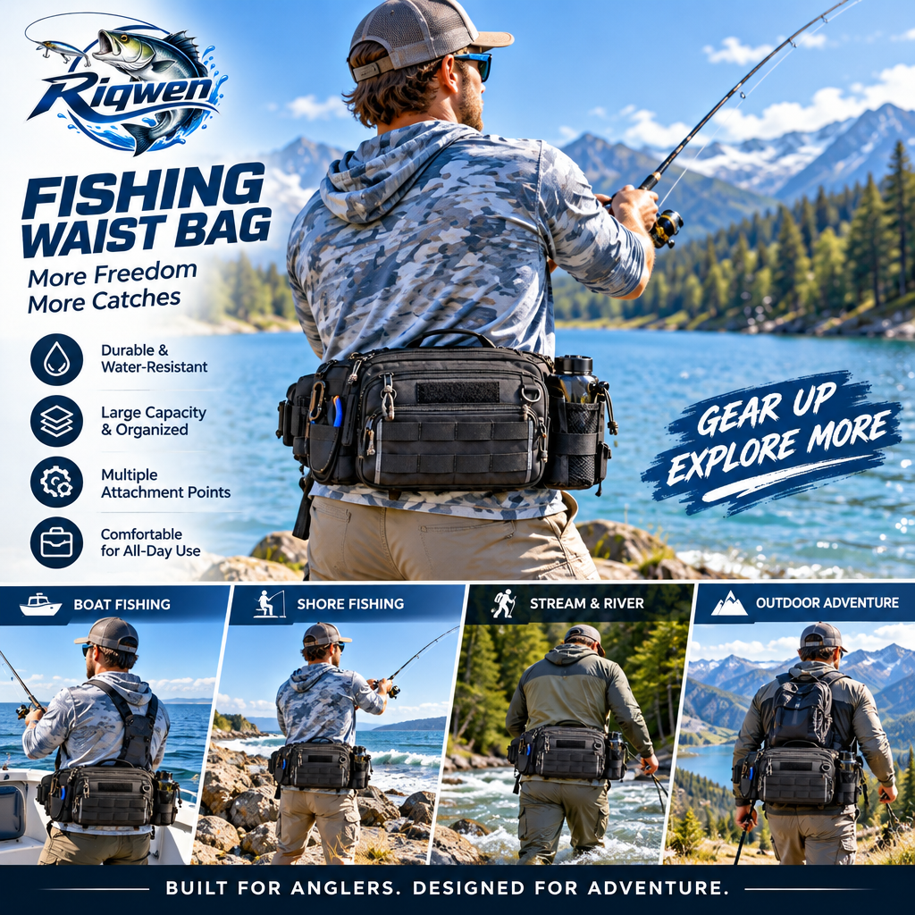 Multi-Pocket Fishing Tackle Waist Bag — image 4