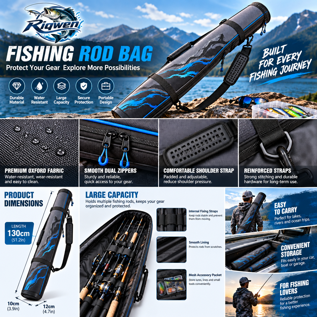 Fishing Rod Carry Bag with Shoulder Strap — image 5