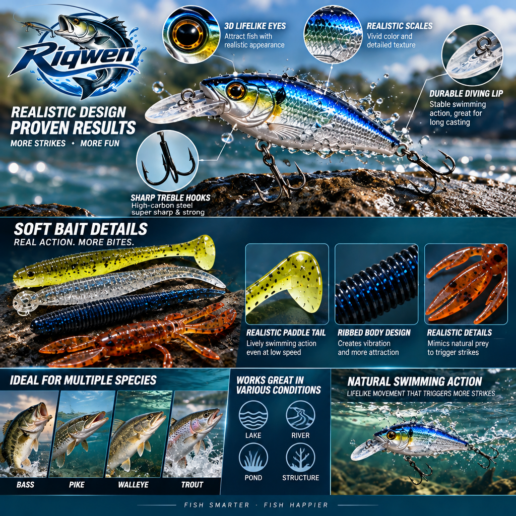 Fish-Profile Soft & Hard Fishing Lures — image 5