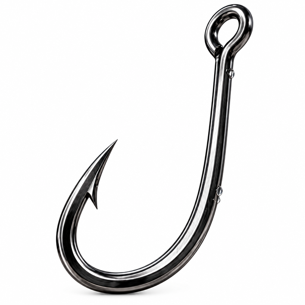 Wide-Gap Single Fishing Hook — image 1