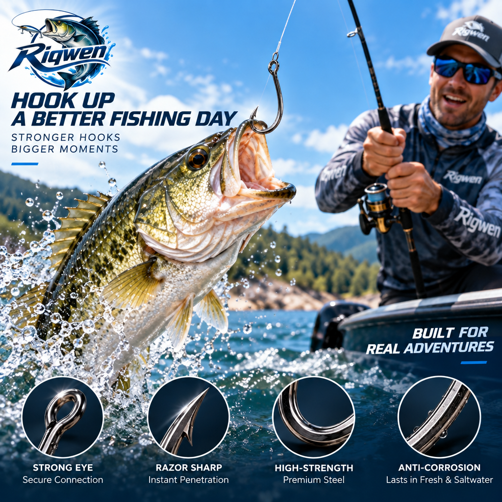 Wide-Gap Single Fishing Hook — image 4
