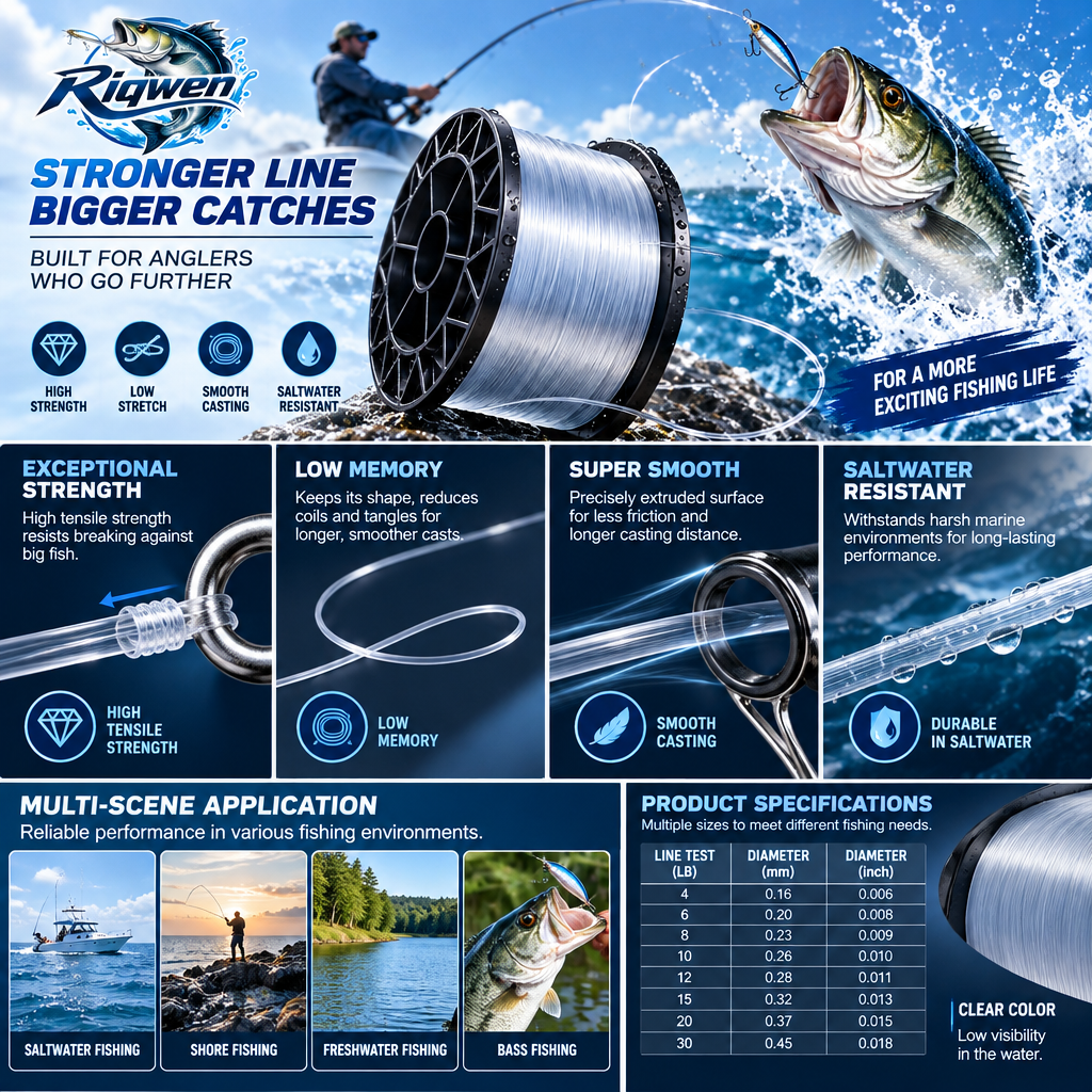 Clear Fishing Line on Storage Spool — image 5